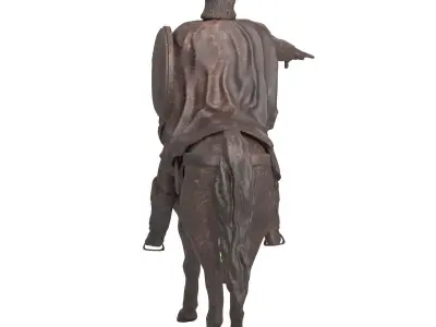 Dolgorukiy Monument 3D model