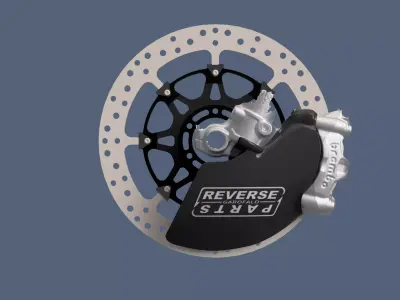 duct brake gp ktm smr 450 husqvarna fs 450 3D model