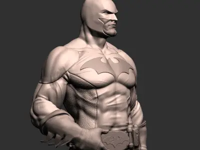 Batman Figure Posed by Evil Raz 3D model