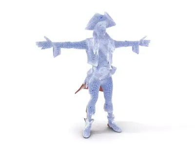 Colorful Pirate model pack Low-poly 3D model