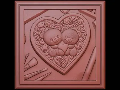 3d printable Valentine ornament 3D print model