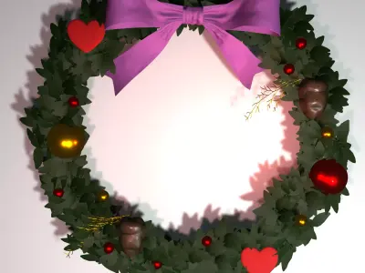 wreath christmas 3D model