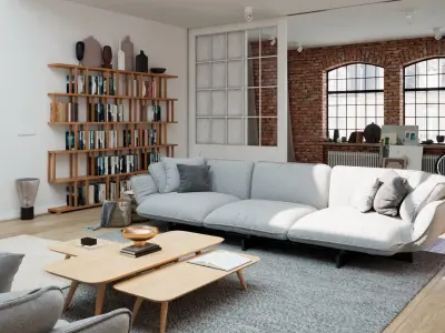 Workshop Apartment in London Cinema 4D and Vray 6 ACES 3D model