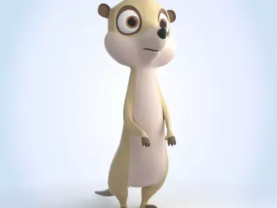 Meerkat 3D model