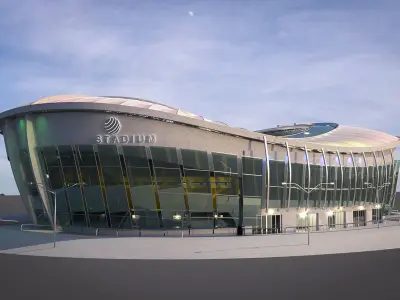 Football Soccer stadium 3D model purchase