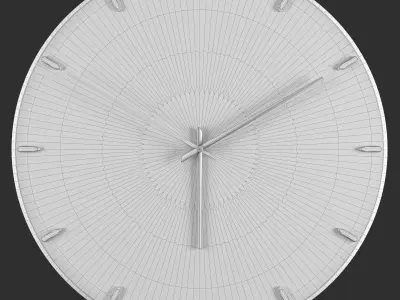 Clock Sea Wave 3D model purchase