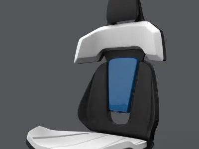 Opulenza - Sportified luxury car seat concept design 3d model 3D model