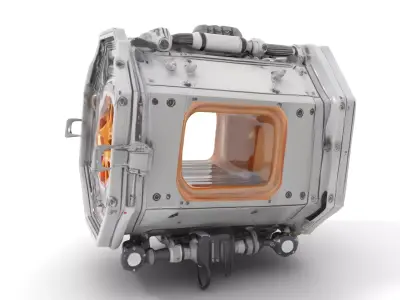 Futuristic Industrial Lightbox Model Pack Low-poly 3D model