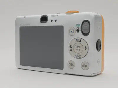 Cannon Camera Low-poly 3D model