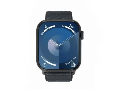 Apple Watch Series 9 Sport Loop Midnight Low-poly 3D model