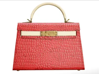 Woman Handbag Low-poly 3D model