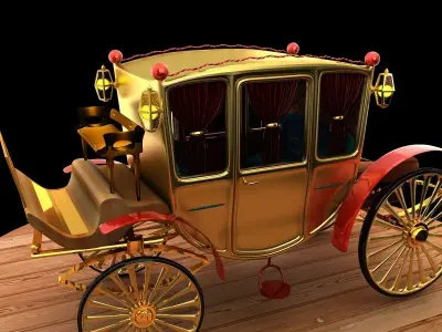Chinese carriage 3D model