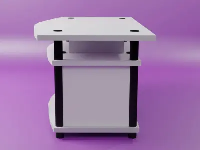 SIMPLE TV RACK Low-poly 3D model