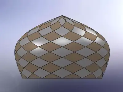 Dome tile Free 3D model