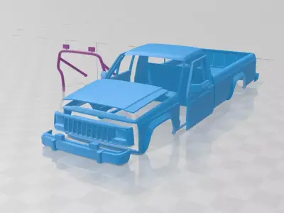 Jeep Comanche MJ 1984 - Body Car STL Model 3D print model