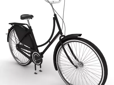 Azor European City Bicycle 3D model