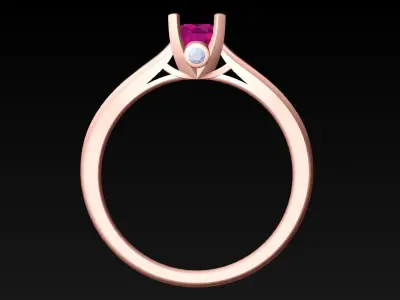 Diamond Ring - Womens Rings - N723857 3D print model