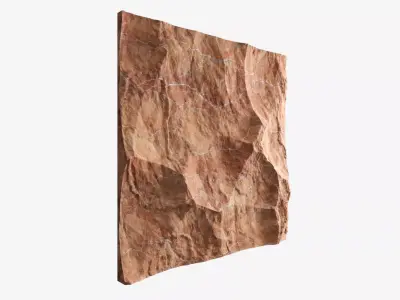 447-RockPanel piece of rock 3D model