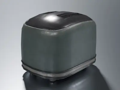 Vintage Toaster Low-poly 3D model