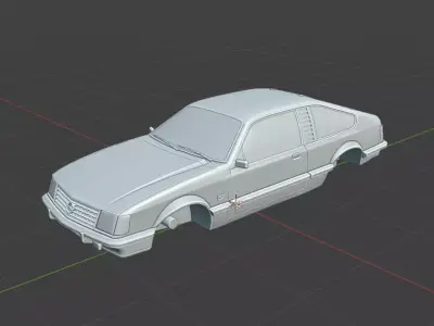 Opel Monza Coupe 1980 1981 3D Model 3D print model