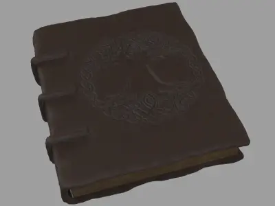 Book Old 3 3D model
