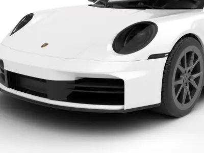 Porsche 911 Carrera T 2025 3d model 3D model