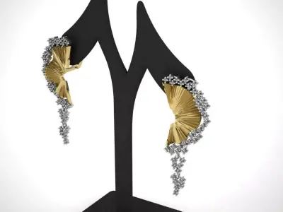 Exclusive Elegant Rings Jewelry Gold Brand 3D print model