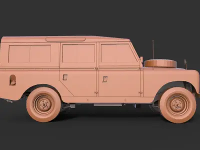 Land Rover 109 LWB 3D print model