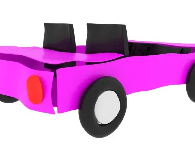 Car From Plasticine 3D model