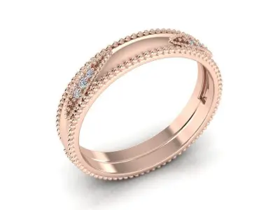 Diamond Jewelry Ring 3D print model