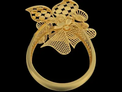 Fusion Gold Rings RAA05 3D print model
