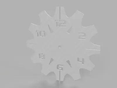 wall clock gear 3D print model