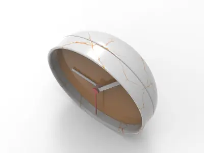 Khug Clock Low-poly 3D model