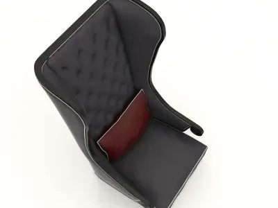 Interior Sofa Armchair 16 3D model