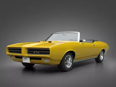 1969 Pontiac GTO Convertible 3D model