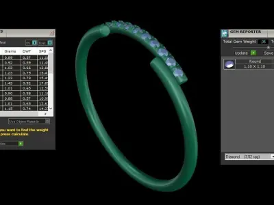  ring code 353 3D print model