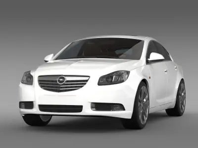 Opel Insignia Hatchback Turbo 2008-13 3D model