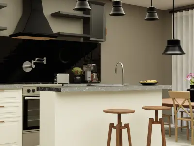 Modern House 3D model 14