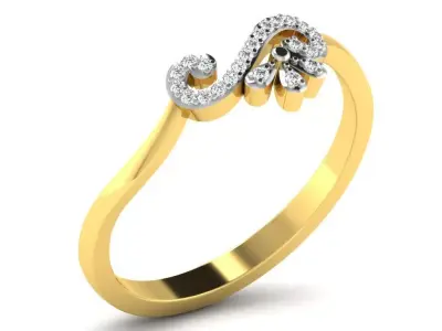 Diamond Ring For Women 3d Print Model 3D print model buy