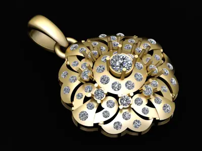 RUSSIAN STYLE PENDANT 3D PRINTABLE MODEL 3D print model