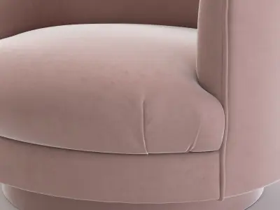 1960s Swivel Tub Chair 3D model