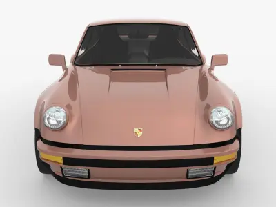 Porsche 911 930 turbo  Low-poly 3D model
