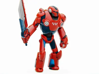 BATTLE DROID X-5000 Rigged for Unreal Engine - Unity - MIXAMO 3D model