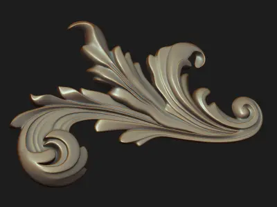 Carved decor 08 3D model 3D model