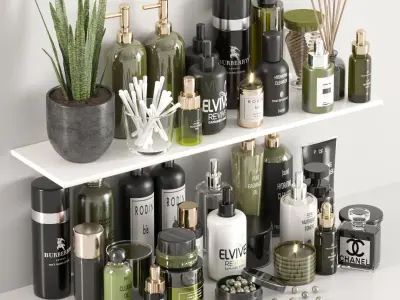 bathroom accessories 10 3D model