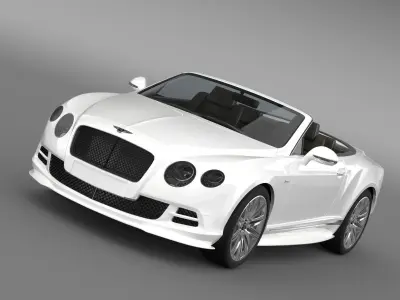 Bentley Continental GT Speed Convertible 2014 3D model