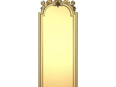 carved frame 3D model