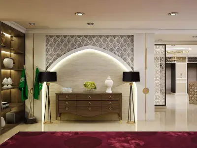 Lobby Embassy 3D model