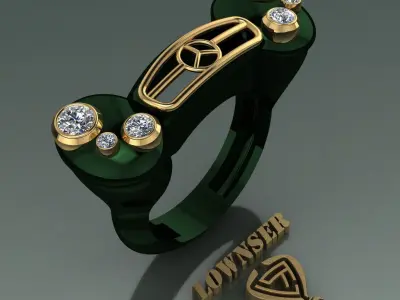 benz ring 3D print model