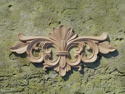 Wooden Ornament 3D print model